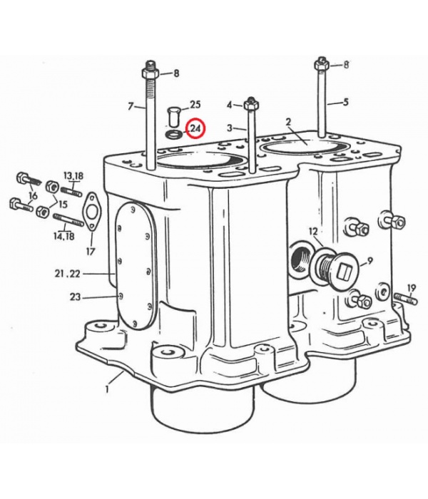 Water Jacket O-Ring Seal 