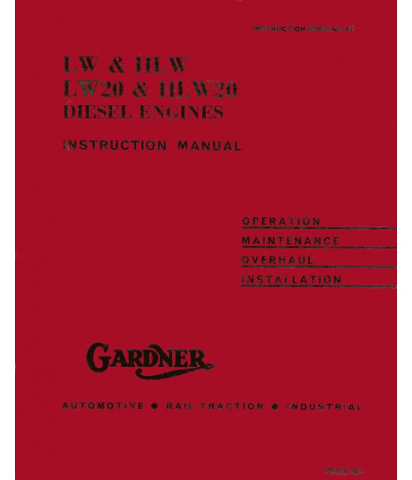 LW, HLW, LW20 & HLW20 Instruction manual